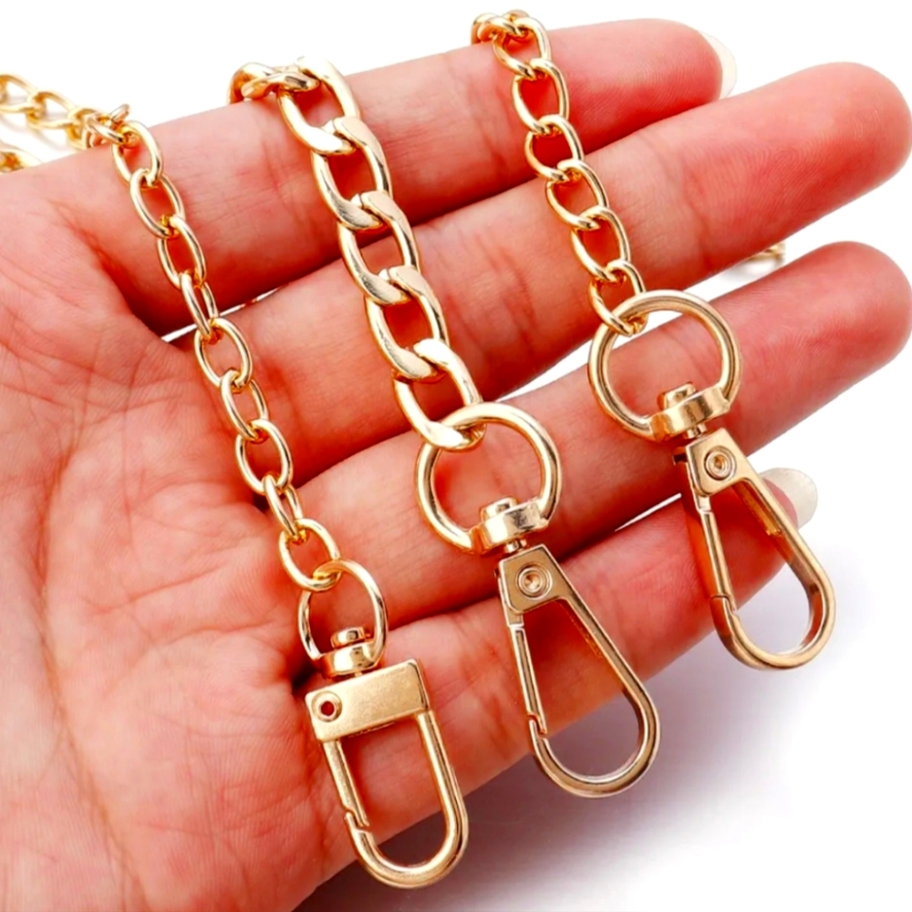 Crossbody Gold Purse Chains or Replacement Straps! 47" NWT